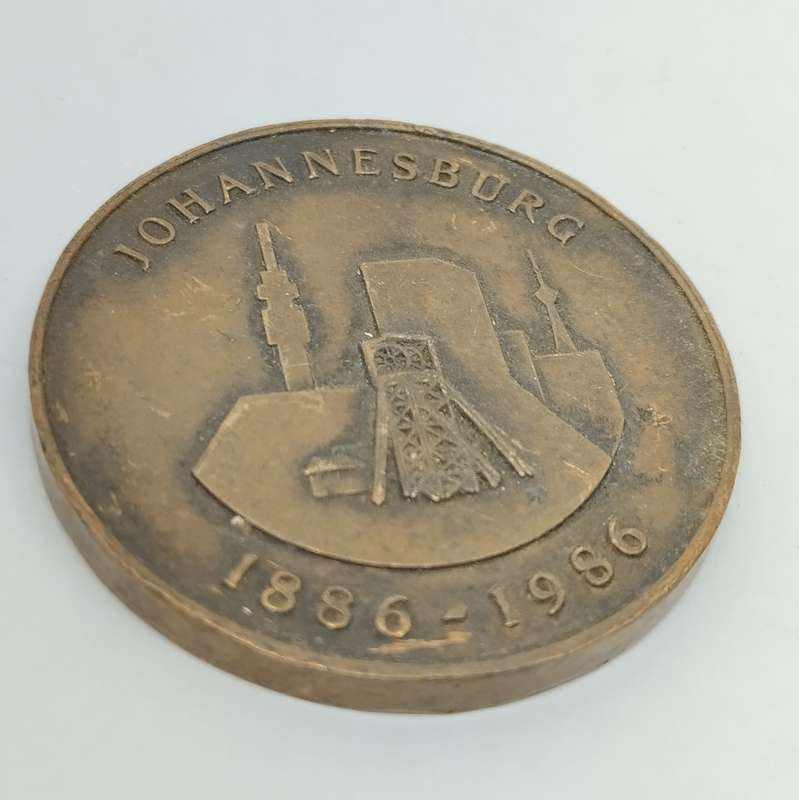 1986 Johannesburg Centenary Medal  #M0009