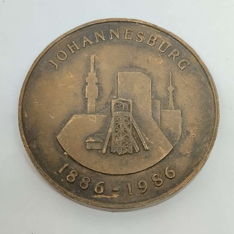 1986 Johannesburg Centenary Medal  #M0009