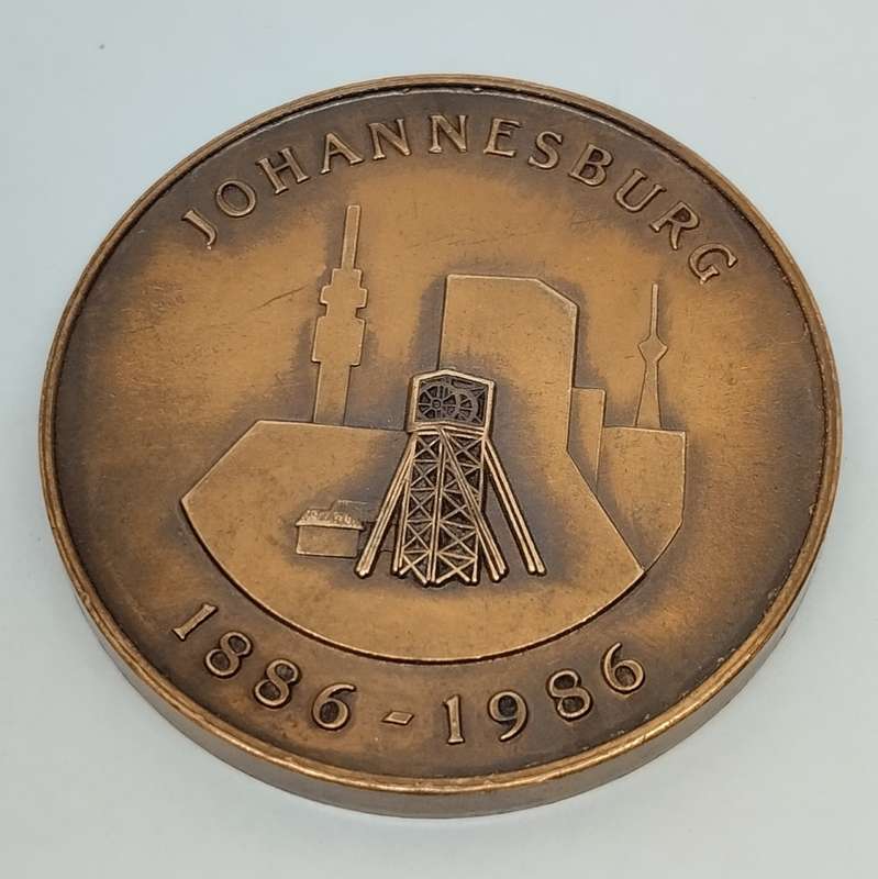 1986 Johannesburg Centenary Medal  #M0010