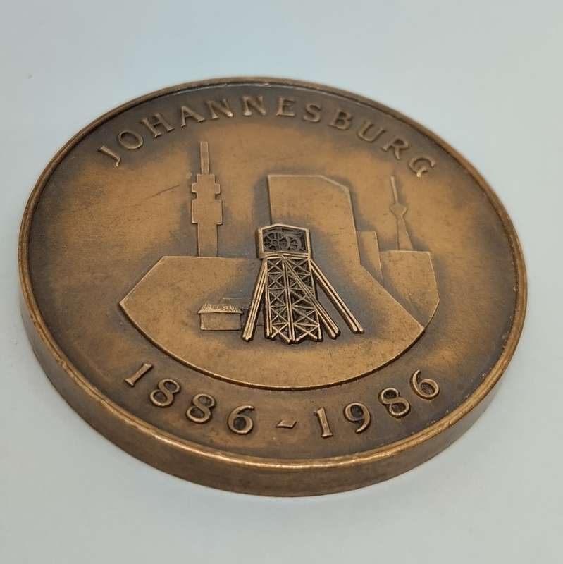 1986 Johannesburg Centenary Medal  #M0010