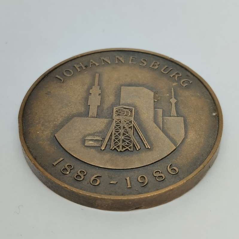 1986 Johannesburg Centenary Medal  #M0011