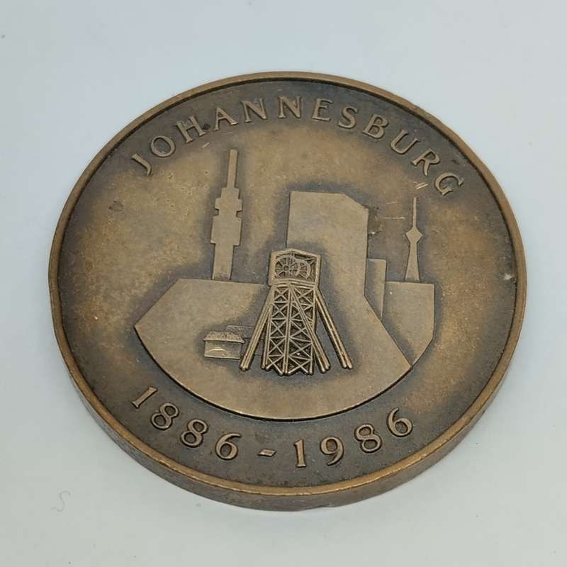 1986 Johannesburg Centenary Medal  #M0011