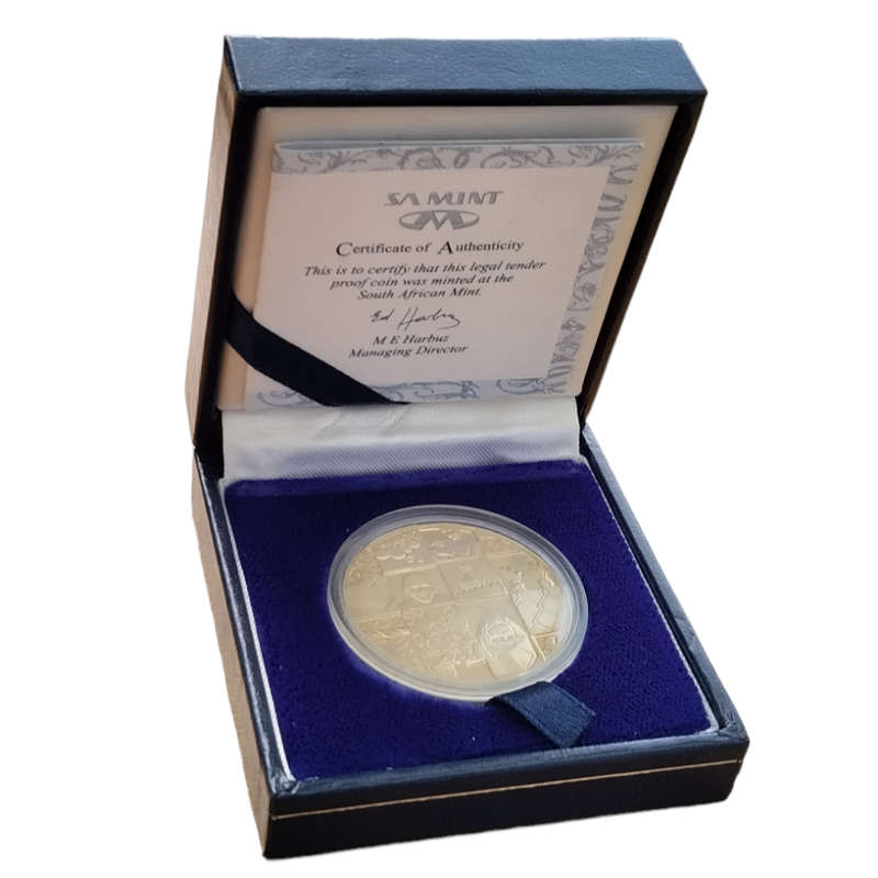 1998 Year of the Child Proof One Rand in Box with COA #C0010
