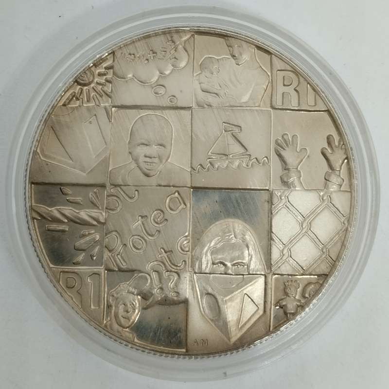 1998 Year of the Child Proof One Rand in Box with COA #C0010