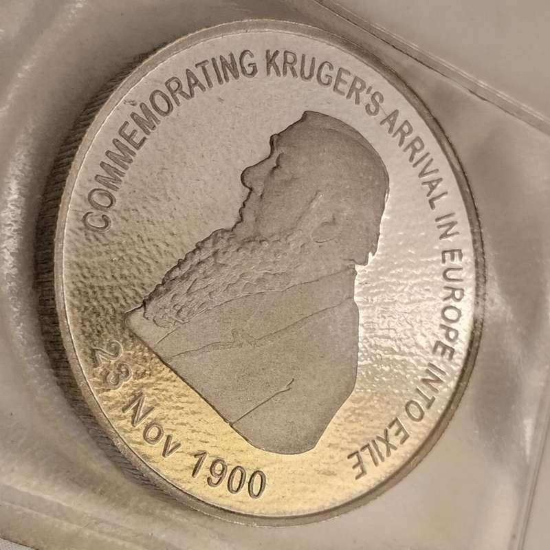 Paul Kruger Departure to Exile Commemorative 1oz Silver Medallion #C0017