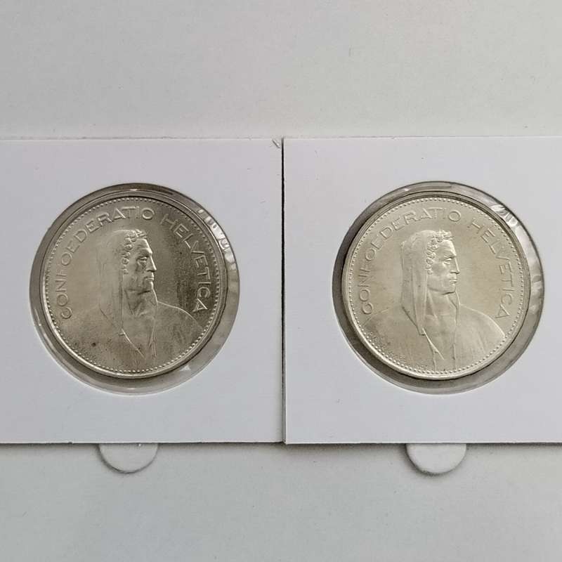 1966 and 1967 5 Swiss Francs in Flips #C0024