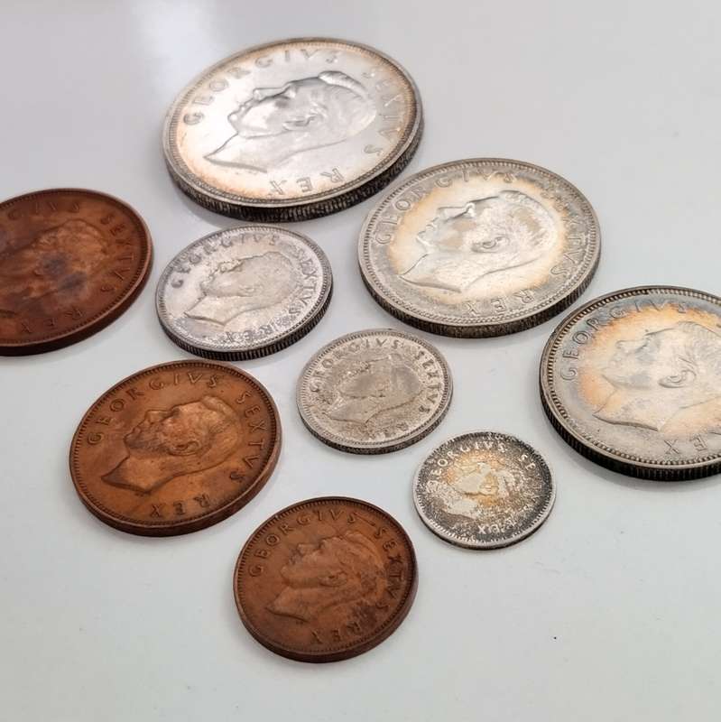 1952 Set (5 Shilling to Quarter Penny) #C0027