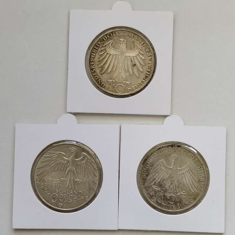 1972 10 Mark Commemorative Olympic Coins in Flips #C0030