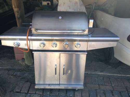 Alva gas braai 4-burner rotisserie combo