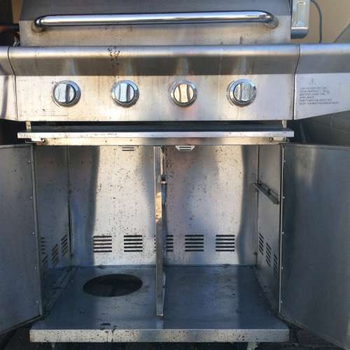 Alva gas braai 4-burner rotisserie combo