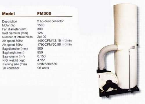 DUST COLLECTOR SINGLE BAG