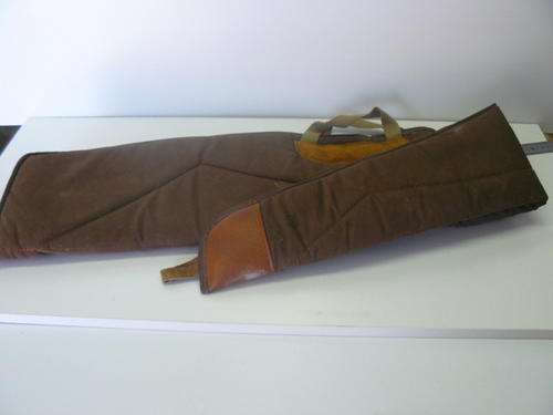 CANVAS AND LEATHER RIFLE BAG 52 "