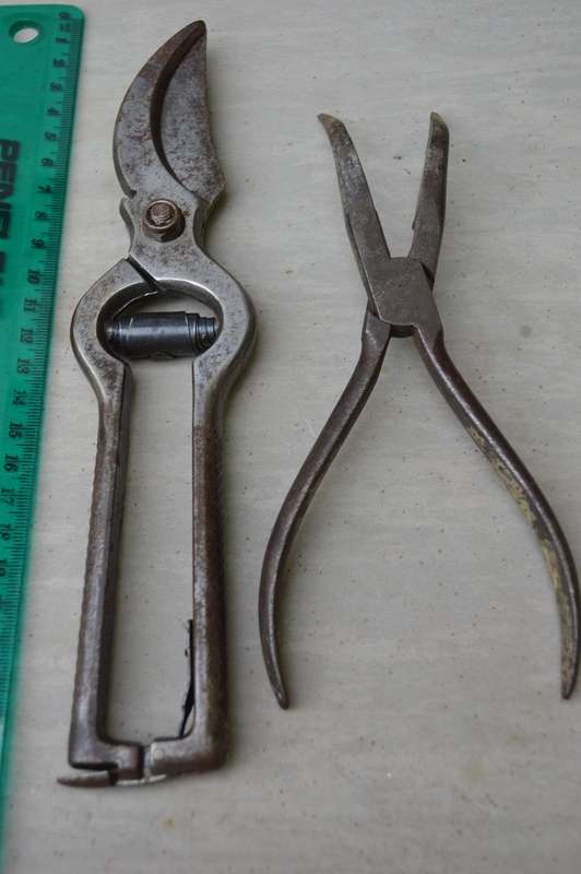 Henry Boker Germany bent nose plier and 1x sheer