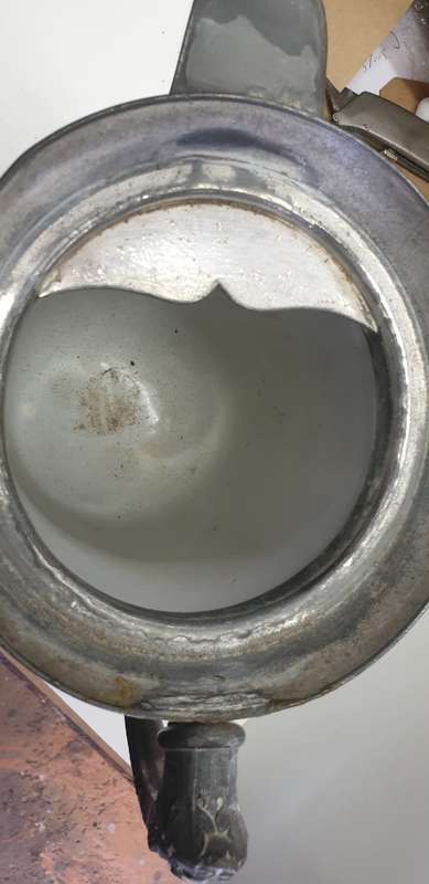 1868 Meriden B Company Victorian silver plated water pitcher.