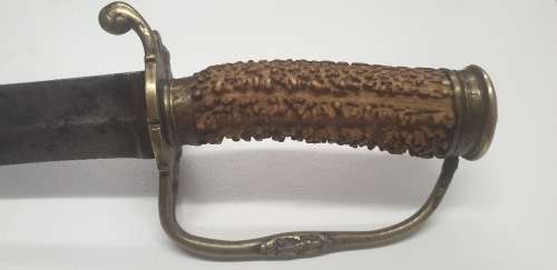 1690`s English staghorn hunting sword