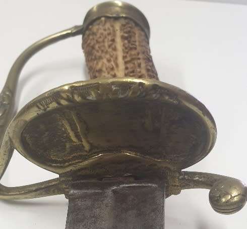 1690`s English staghorn hunting sword