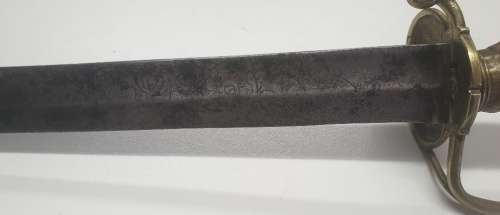 1690`s English staghorn hunting sword