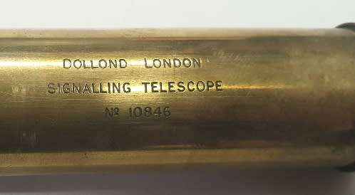 Vintage Dollond London signalling 3 draw telescope. Early 1900`s
