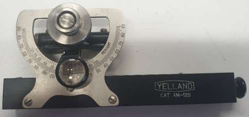 Vintage Yelland Level Clinometer in Original leather pouch
