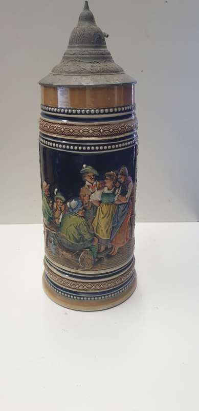 Vintage German 1L Beer Stein