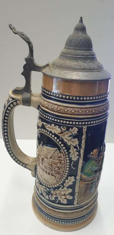 Vintage German 1L Beer Stein