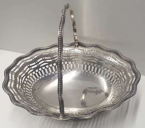 1777 George III Silver Sweetmeat Basket