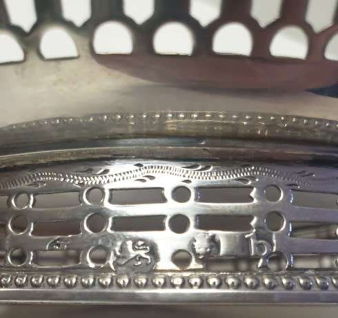 1777 George III Silver Sweetmeat Basket