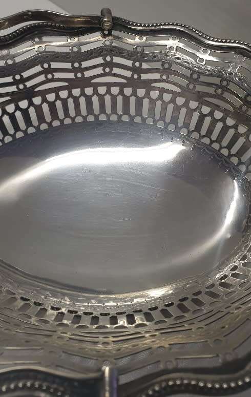 1777 George III Silver Sweetmeat Basket