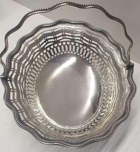 1777 George III Silver Sweetmeat Basket