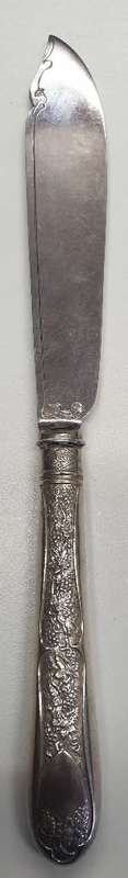 1877 John Sanderson and Son Silverplated 24 piece Fish knife and fork set.