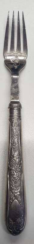 1877 John Sanderson and Son Silverplated 24 piece Fish knife and fork set.