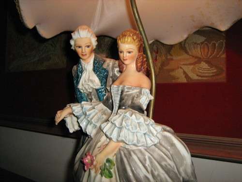 Signed Carlo Mollica Hand Painted  Figurine Lamp. 1930`S ***REDUCED***