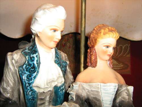 Signed Carlo Mollica Hand Painted  Figurine Lamp. 1930`S ***REDUCED***