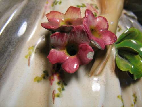 Signed Carlo Mollica Hand Painted  Figurine Lamp. 1930`S ***REDUCED***