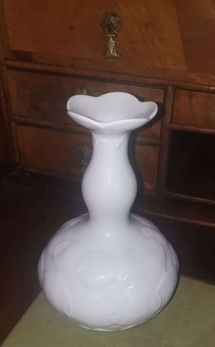 Meissen Lotus White Vase. Zeptner Design