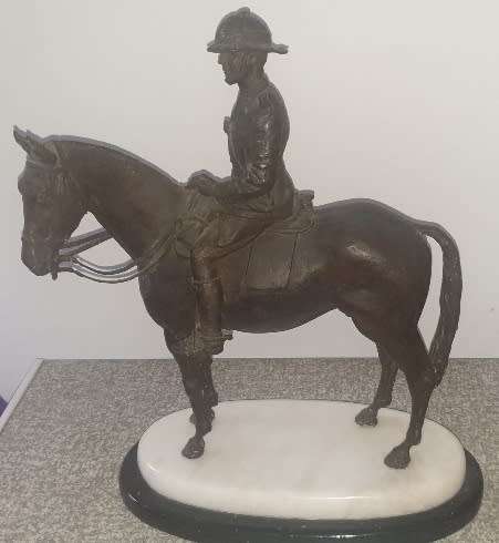 Early 1900 Bronze Soldier on Horseback. 1 of a kind!!!!