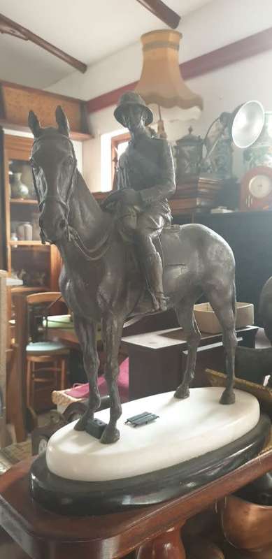 Early 1900 Bronze Soldier on Horseback. 1 of a kind!!!!