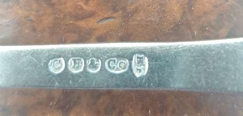 6 LARGE Antique 1855-1900 CHARLES ELLIS and CO Sheffield British Plated Spoons. ( 22.5cm )