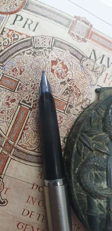 PARKER STAINLESS STEEL FOUNTAIN PEN. MADE IN USA
