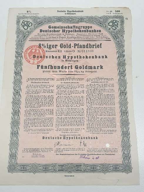 4 GERMAN NOTGELD NOTES. PLEASE SEE PICTURES AND DESCRIPTION
