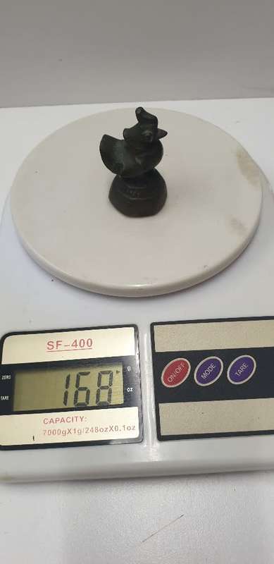 PAIR OF ANTIQUE BRONZE BURMESE BIRD OPIUM WEIGHTS