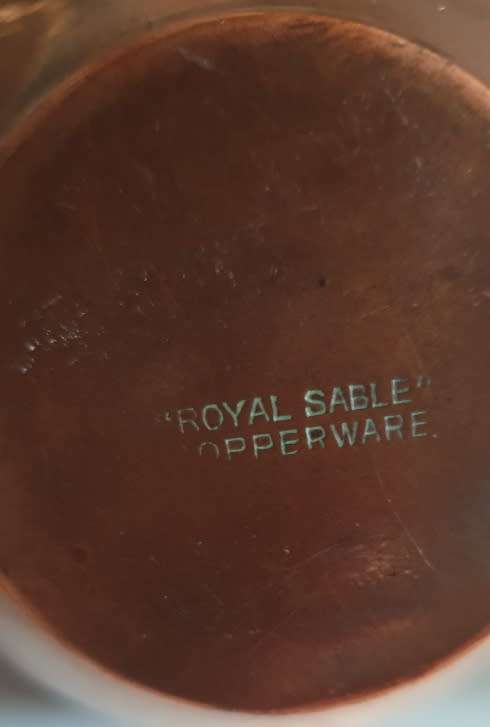 Vintage Rhodesian Sable Copperware Lamp.  ( Working )
