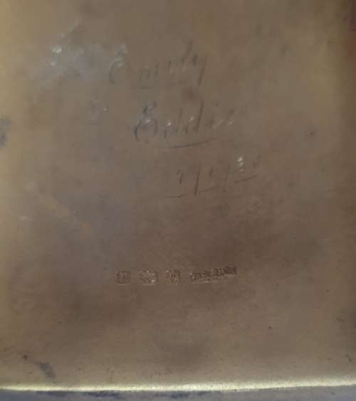 1919 Hasset and Harper Ltd Birmingham Silver Cigarette Case