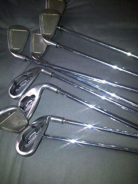 Callaway X16 pro series irons with rifel shafts full set