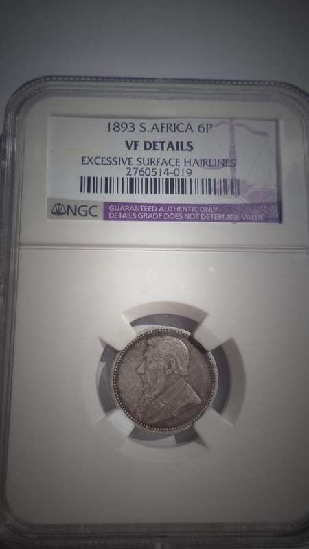 1893 6 PENCE VF DETAILS