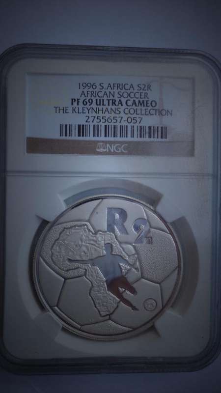1996 PF 69 ULTRA CAMEO SILVER R2 AFRICAN SOCCER KLEYNHANS COLLECTION