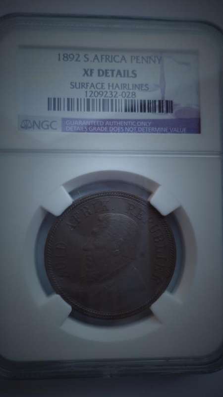 1892 PENNY XF DETAILS