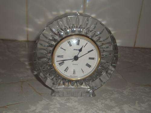 STUNNING CLOCK!! FRENCH GLASS, CLOCK MADE IN GERMANY