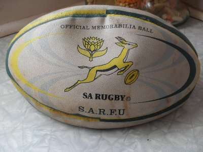 OFFICIAL MEMORABILIA SA RUGBY BALL