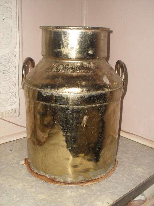 STUNNING BRASS MILK CAN